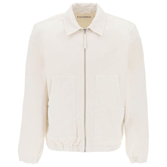 Closed cotton blouson jacket