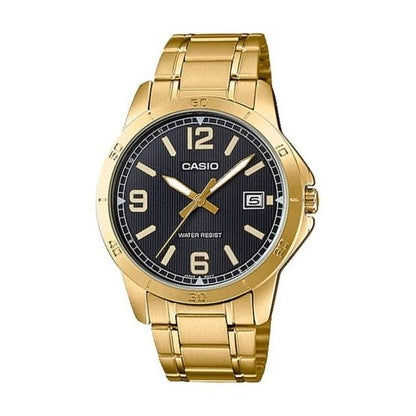 CASIO COLLECTION Mod. CASUAL DATE GOLD - BLACK Category - Watches,Gent Ready stocked Watches,Men,READY STOCKED WATCHES,Wristwatch