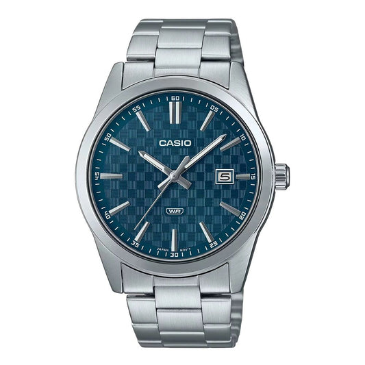 CASIO COLLECTION Mod. DATE - CARBON LOOK - PETROL BLUE