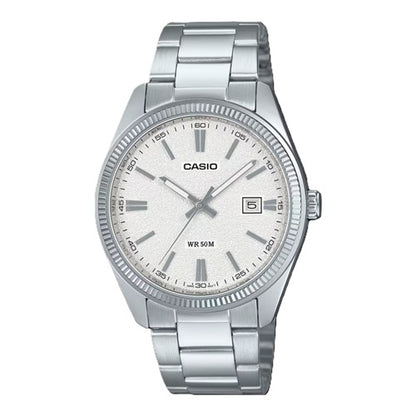 CASIO COLLECTION Mod. DATE - WHITE, MATTE DIAL Gent,READY STOCKED WATCHES,Wristwatch