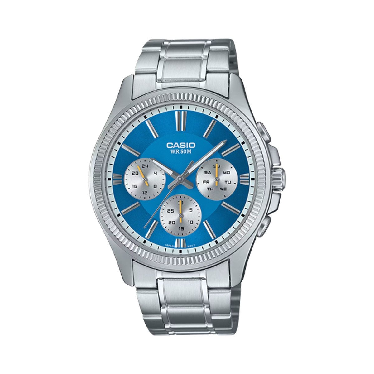 CASIO Mod. DAY DATE MULTIFUNCTION - LIGHT BLUE WATCHES