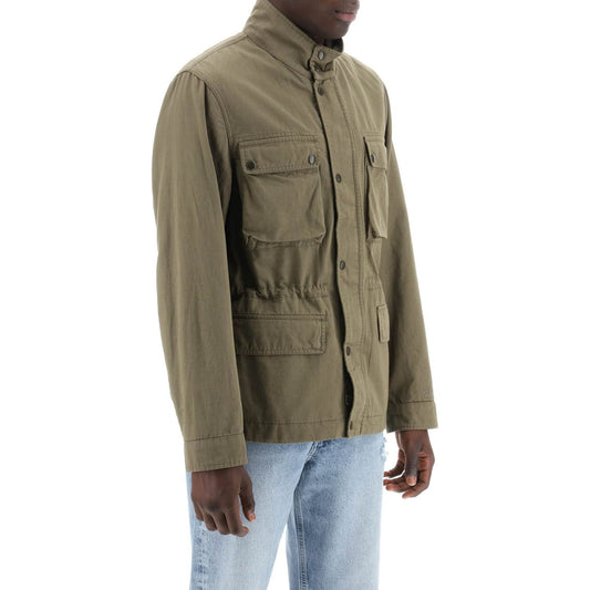 Woolrich "field jacket in cotton and linen blend"