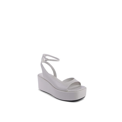 Calvin Klein Beige Leather Platform Sandals 1728,37,67400106144,Beige,Calvin Klein,New with tags,Platforms - Sandals - Shoes,Sandals - Shoes,Shoes,Women