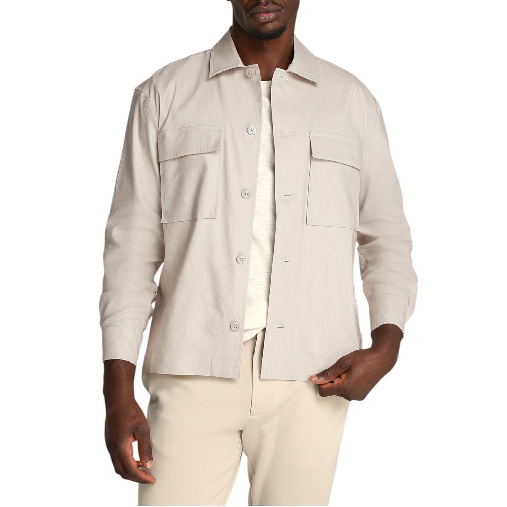 Calvin Klein Beige Lyocell Coat 1728,71956299936,Beige,Calvin Klein,Clothing,Coats - Jackets & Coats - Clothing,IT46 | M,IT48 | L,IT52 | XL,Jackets & Coats - Clothing,Men,New with tags