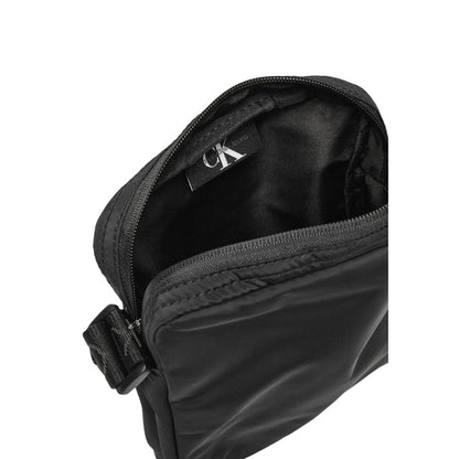 Calvin Klein Black Recycled Polyester Messenger Bag Calvin Klein
