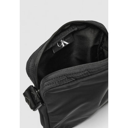 Calvin Klein Black Recycled Polyester Messenger Bag Calvin Klein