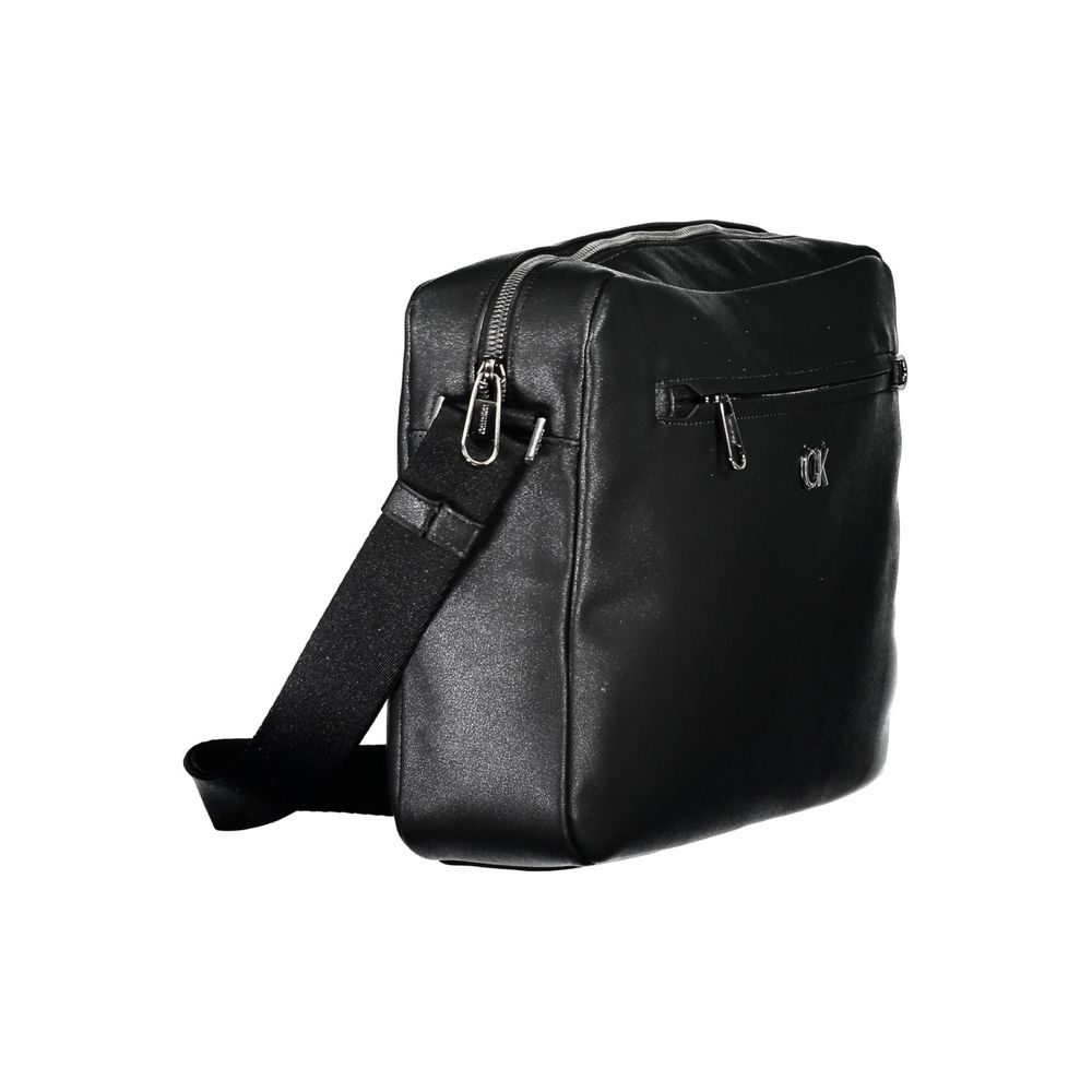 Calvin Klein Nero Recycled Polyester Men Briefcase