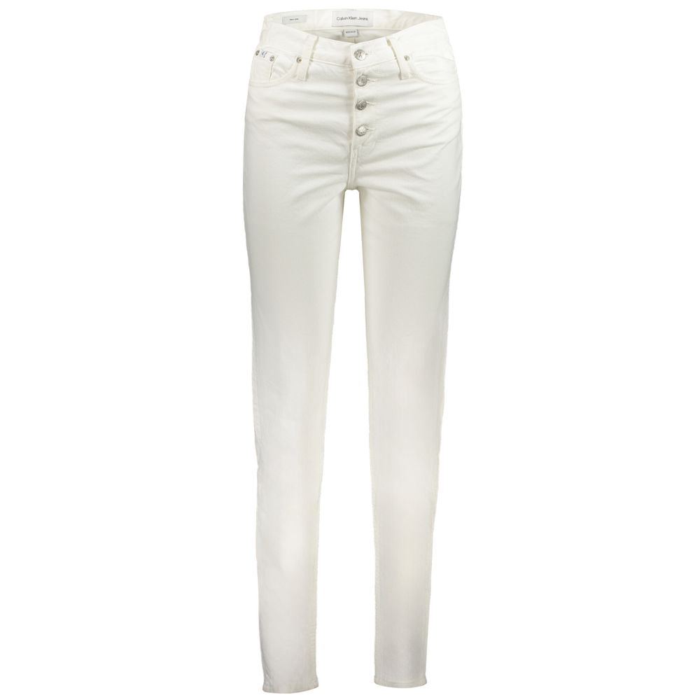Calvin Klein White Cotton Women's Jean