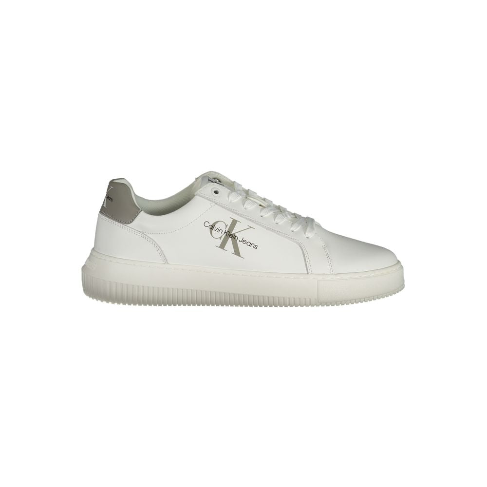 Calvin Klein White Leather Men's Sneaker