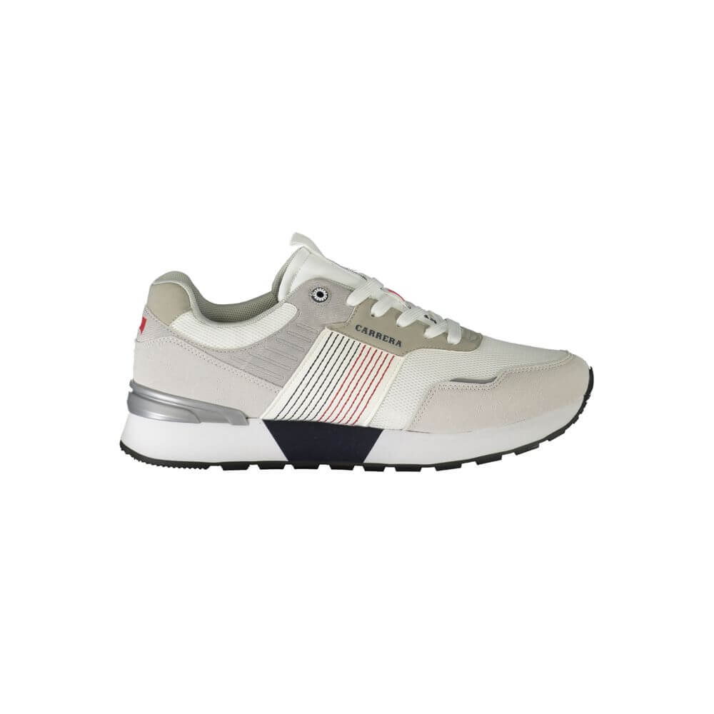 Carrera White Polyester Sneaker 1728,67465543840,Athletic - Sneakers - Shoes,Carrera,EU44/US10,Low Tops - Sneakers - Shoes,Men,New with tags,Sneakers - Shoes,White