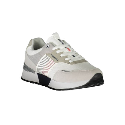 Carrera White Polyester Sneaker 1728,67465543840,Athletic - Sneakers - Shoes,Carrera,EU44/US10,Low Tops - Sneakers - Shoes,Men,New with tags,Sneakers - Shoes,White