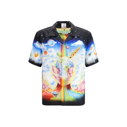 Casablanca Multicolor Silk Pattern Shirt 1728,72470364320,Casablanca,Clothing,M,Men,Multicolor,New with tags,Pattern - Shirts - Clothing,Shirts - Clothing,Shortsleeve - Shirts - Clothing