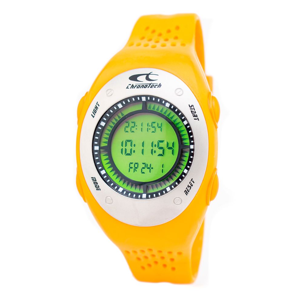Chronotech Orange Rubber Digital Watch Chronotech