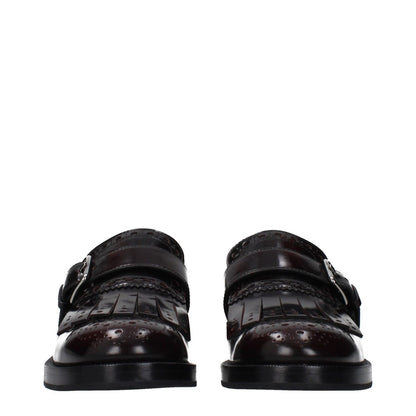 Church's Red Leather Slip-On Loafers