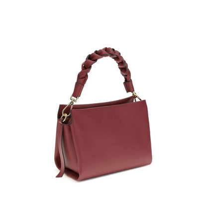 Coccinelle Bordeaux Calf Leather Bos Taurus Handbag