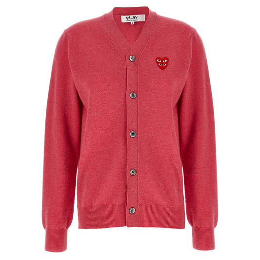 Comme Des Garçons Play Multicolor Wool Cardigan