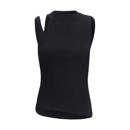 Courrèges Black Cotton Top