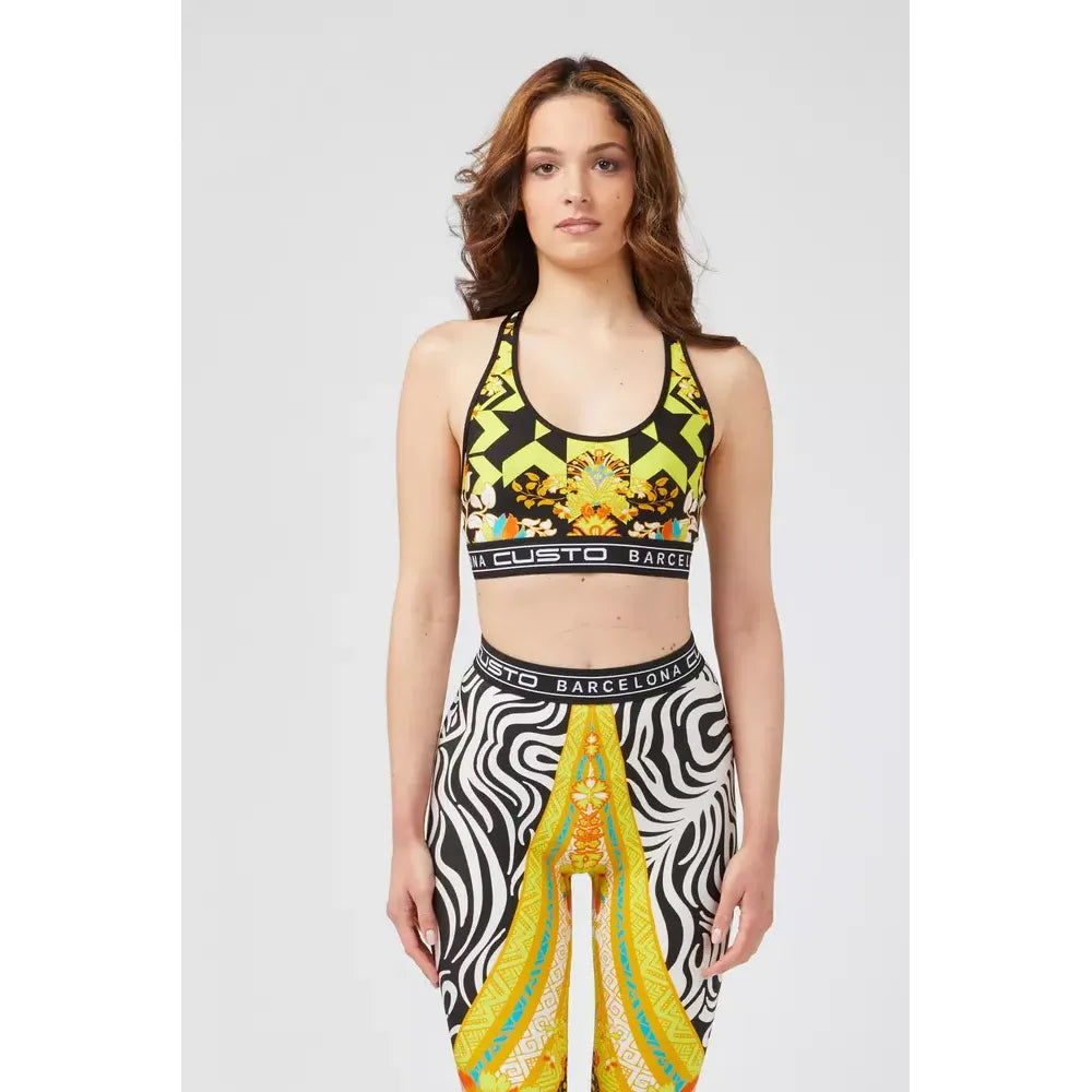 Custo Barcelona Yellow Polyamide Women Top