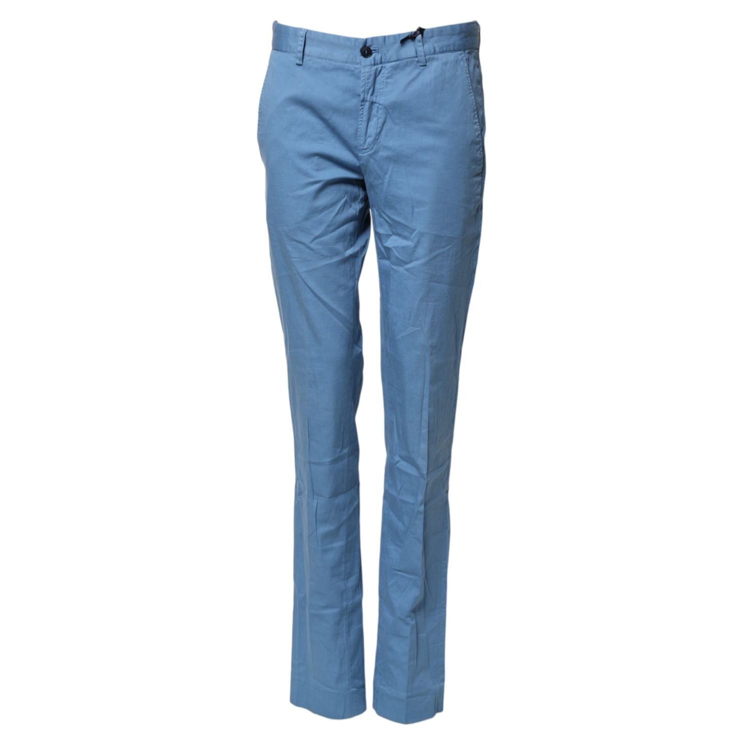 Daniele Alessandrini Blue Cotton Mid Waist Straight Men Denim Jeans