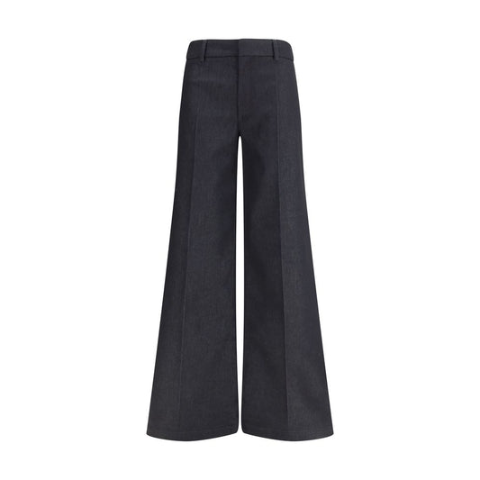 Darkpark Black Polyester Flared Pants 1728,26,27,72470364320,Black,Clothing,Darkpark,Flared Pants - Pants - Clothing,New with tags,Pants - Clothing,Women