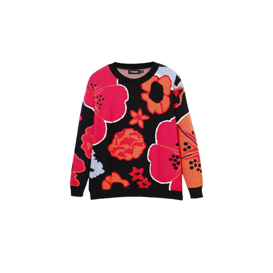 Desigual Black Polyamide Sweatshirt 1728,67400106144,Black,Clothing,Desigual,New with tags,Sweaters - Clothing,Sweatshirts - Sweaters - Clothing,Women,XL
