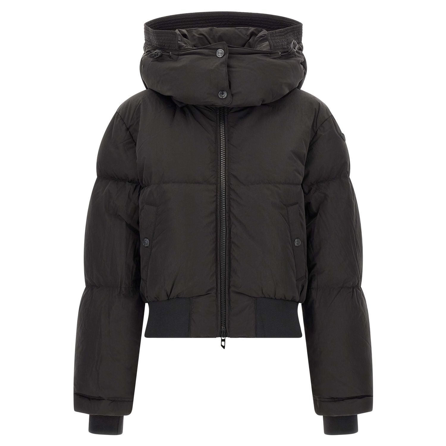 Diesel Black Polyamide Full-Length Jacket