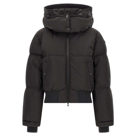 Diesel Black Polyamide Full-Length Jacket