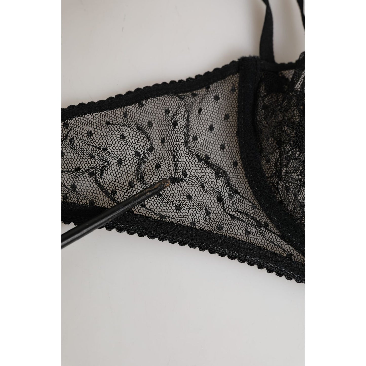 Dolce & Gabbana Black Floral Underwired Balconette Bra Underwear Dolce & Gabbana