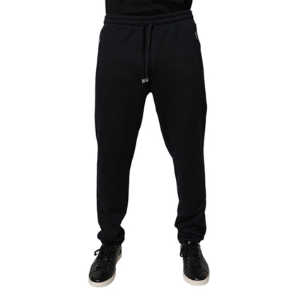 Dolce & Gabbana Blue Cotton Jogger Jogging Men Trouser Pants Dolce & Gabbana