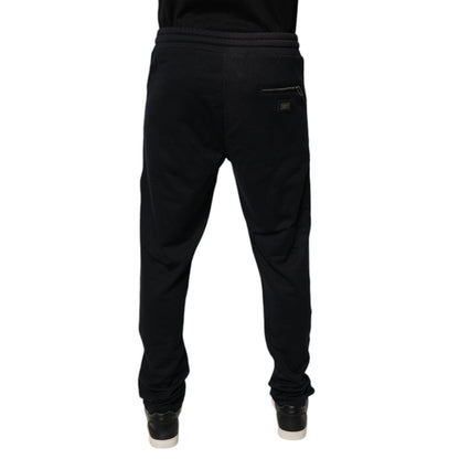 Dolce & Gabbana Blue Cotton Jogger Jogging Men Trouser Pants Dolce & Gabbana
