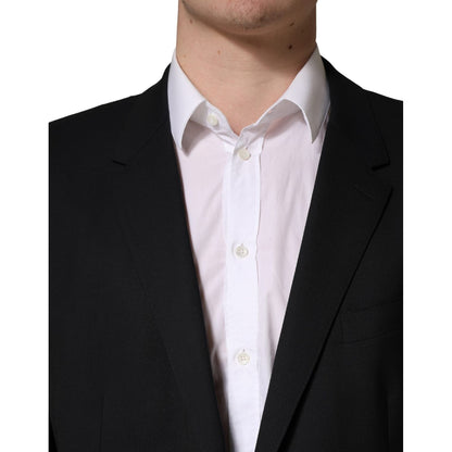 Dolce & Gabbana Blue Single Breasted 2 Button Suit Jacket
