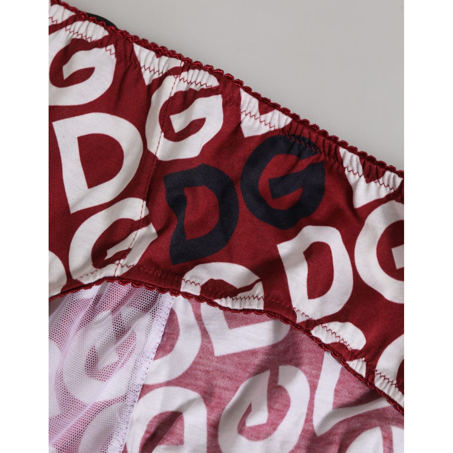Dolce & Gabbana Bordeaux DG Logo Slip Bottom Brief Underwear