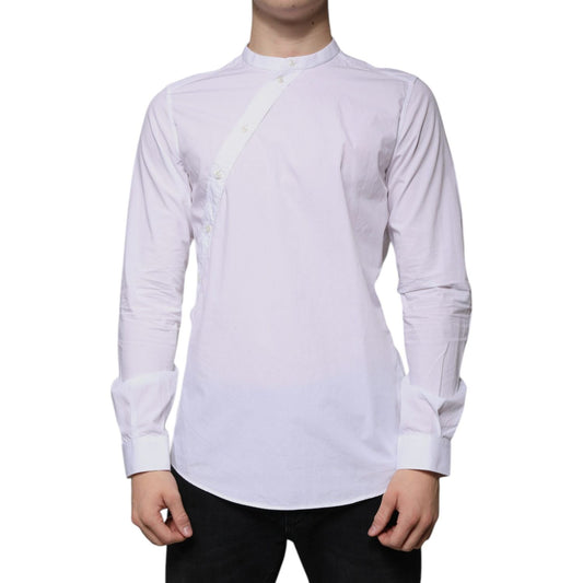 Dolce & Gabbana Dolce & Gabbana White Cotton Slim Fit MARTINI Dress Shirt TSH86502-39
