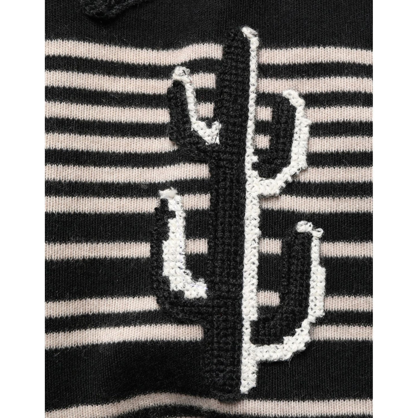 Dolce & Gabbana Multicolor Cashmere Striped CrewNeck Sweater