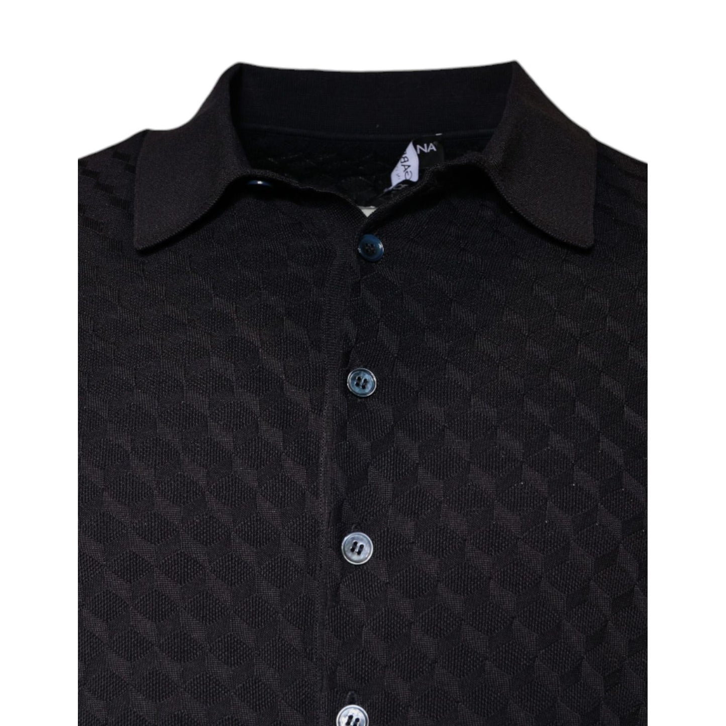Dolce & Gabbana Multicolor Silk Button Down Collared T-shirt 1728,67345645728,Clothing,Dolce & Gabbana,IT48 | M,Material: 100% Silk,Men,Multicolor,Polo Shirts - T-Shirts - Clothing,Preowned / Defect,T-Shirts - Clothing,T-Shirts - Men - Clothing