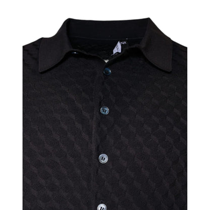 Dolce & Gabbana Multicolor Silk Button Down Collared T-shirt 1728,67345645728,Clothing,Dolce & Gabbana,IT48 | M,Material: 100% Silk,Men,Multicolor,Polo Shirts - T-Shirts - Clothing,Preowned / Defect,T-Shirts - Clothing,T-Shirts - Men - Clothing