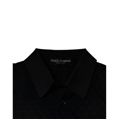 Dolce & Gabbana Multicolor Silk Button Down Collared T-shirt 1728,67345645728,Clothing,Dolce & Gabbana,IT48 | M,Material: 100% Silk,Men,Multicolor,Polo Shirts - T-Shirts - Clothing,Preowned / Defect,T-Shirts - Clothing,T-Shirts - Men - Clothing