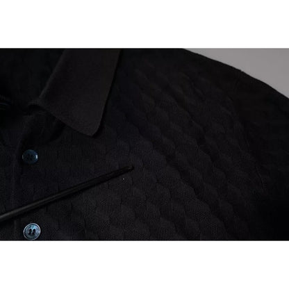 Dolce & Gabbana Multicolor Silk Button Down Collared T-shirt 1728,67345645728,Clothing,Dolce & Gabbana,IT48 | M,Material: 100% Silk,Men,Multicolor,Polo Shirts - T-Shirts - Clothing,Preowned / Defect,T-Shirts - Clothing,T-Shirts - Men - Clothing