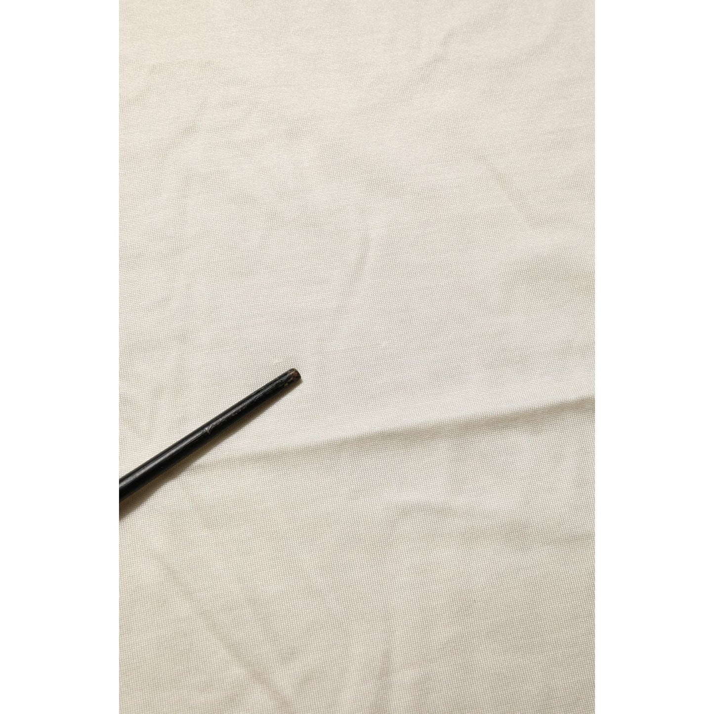 Dolce & Gabbana Off White Silk Crew Neck Short Sleeve T-shirt