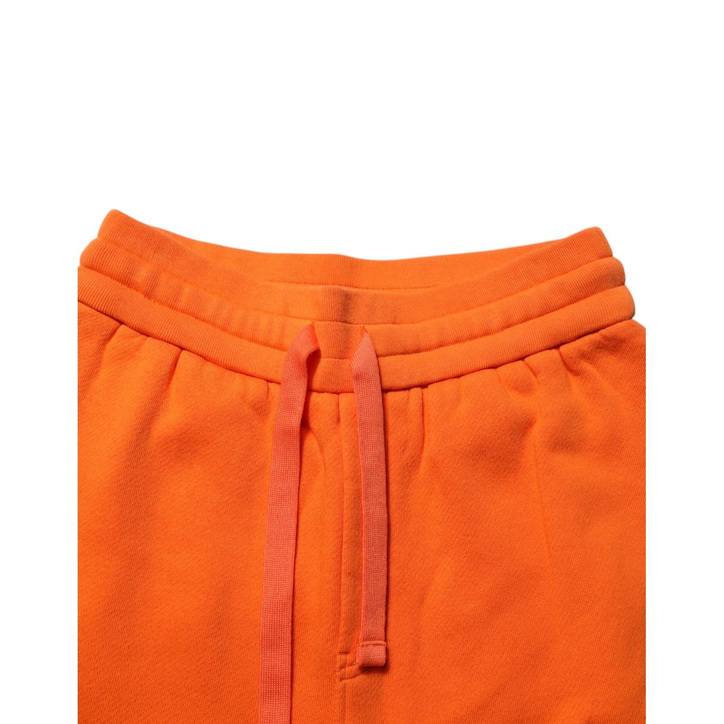 Dolce & Gabbana Orange Cotton DG VIB3 Logo Drawstring Sweatpants Pants Dolce & Gabbana