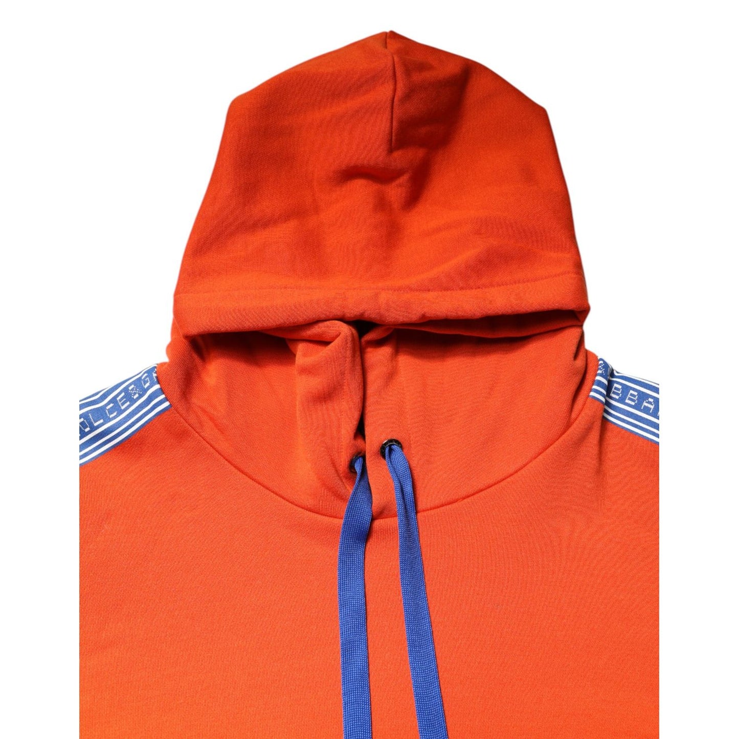 Dolce & Gabbana Orange Cotton Hooded Men Sweatshirt Sweater Dolce & Gabbana