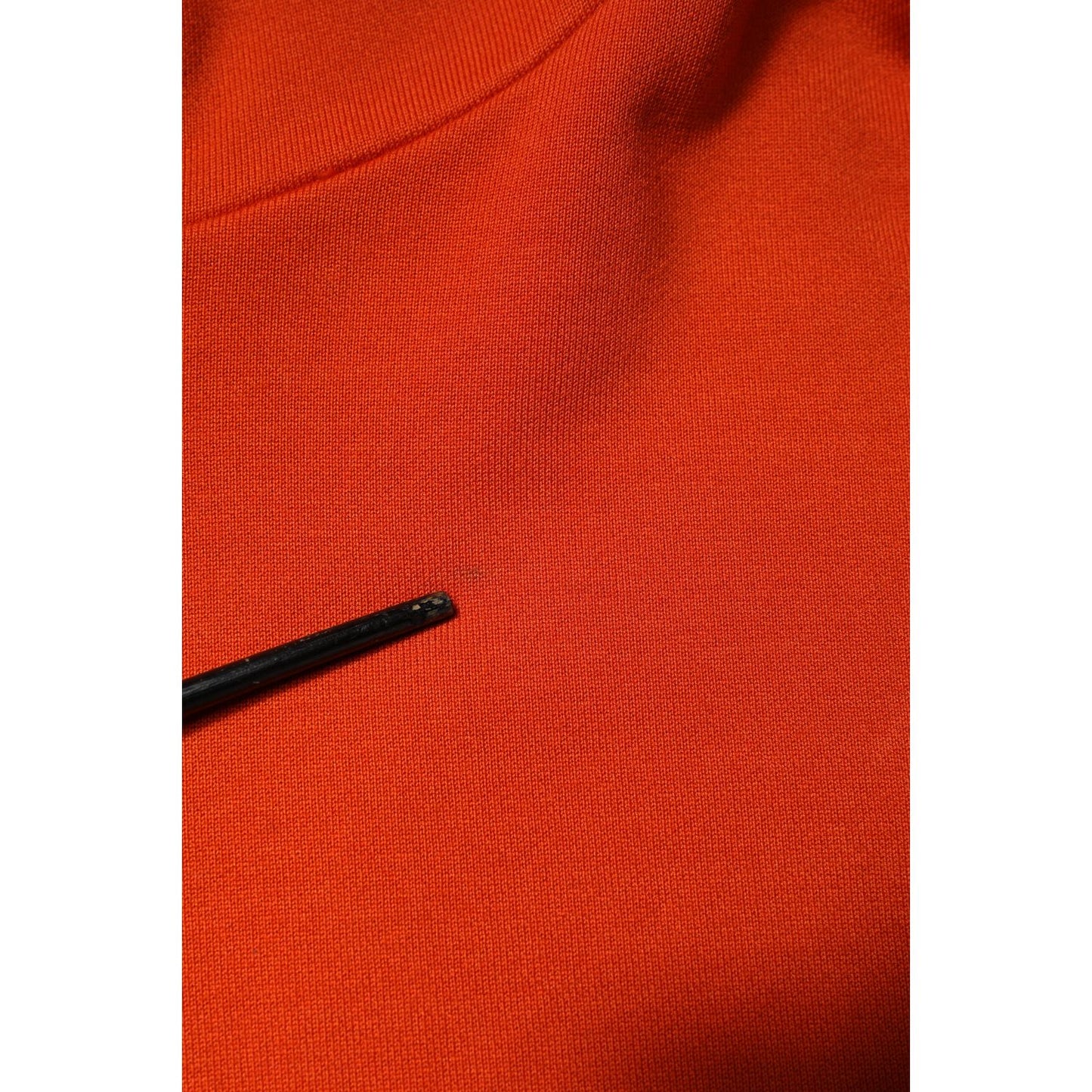 Dolce & Gabbana Orange Cotton Hooded Men Sweatshirt Sweater Dolce & Gabbana