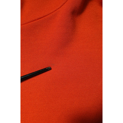 Dolce & Gabbana Orange Cotton Hooded Men Sweatshirt Sweater Dolce & Gabbana