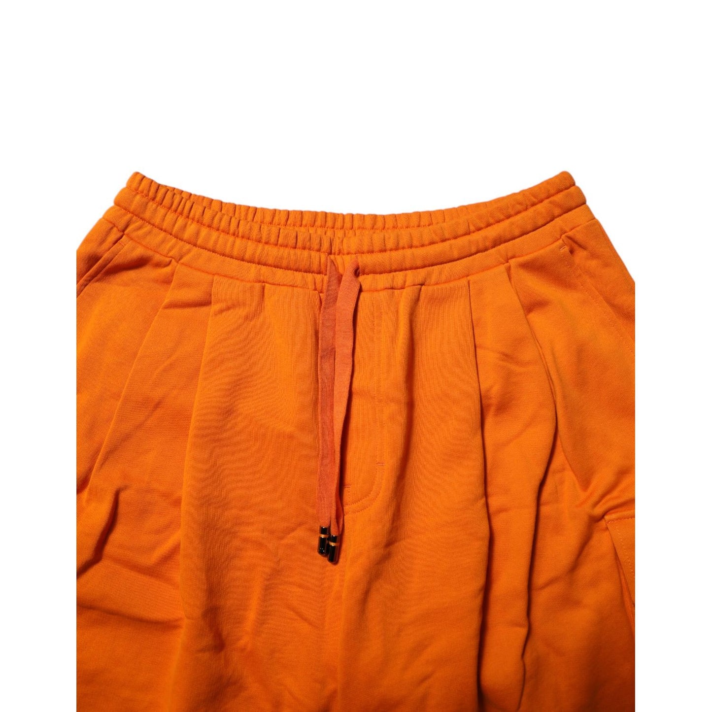 Dolce & Gabbana Orange Cotton Men Casual Cargo Bermuda Shorts