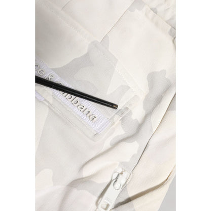 Dolce & Gabbana White Camouflage Cargo Jogger Sweatpants Pants Dolce & Gabbana