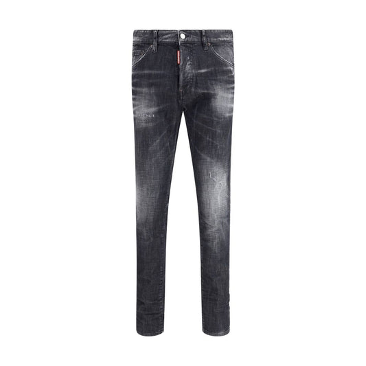 Dsquared² Black Cotton Slim Fit Jeans