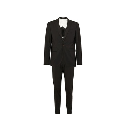 Dsquared² Black Elastane Two-Piece Suit 1728,48 | M,75611013280,Black,Clothing,Dsquared²,Men,New with tags,Suits & Blazers - Clothing,Two-Piece Suits - Suits & Blazers - Clothing