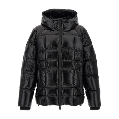 Dsquared² Black Polyamide Full-Length Jacket