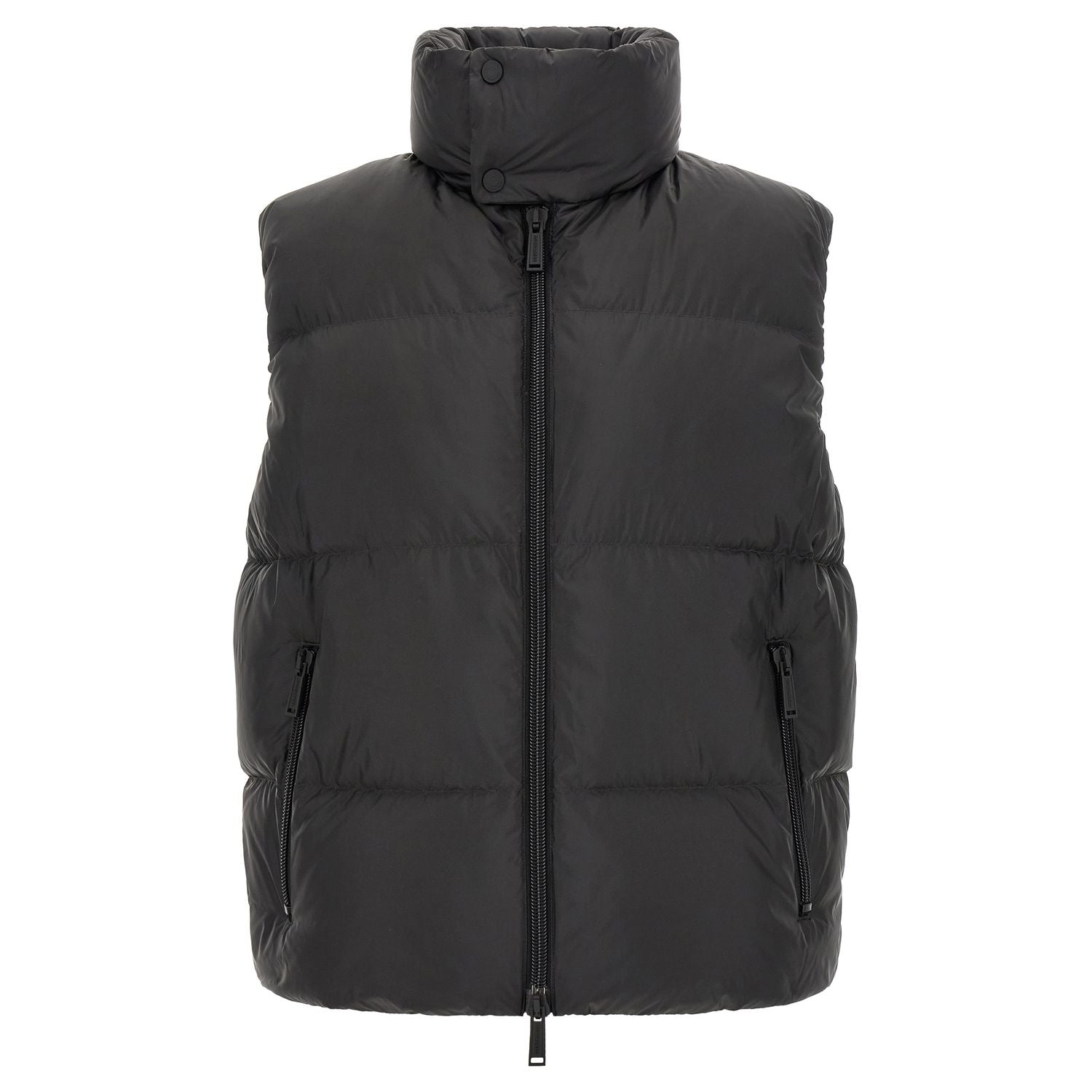 Dsquared² Black Polyester Sleeveless Jacket