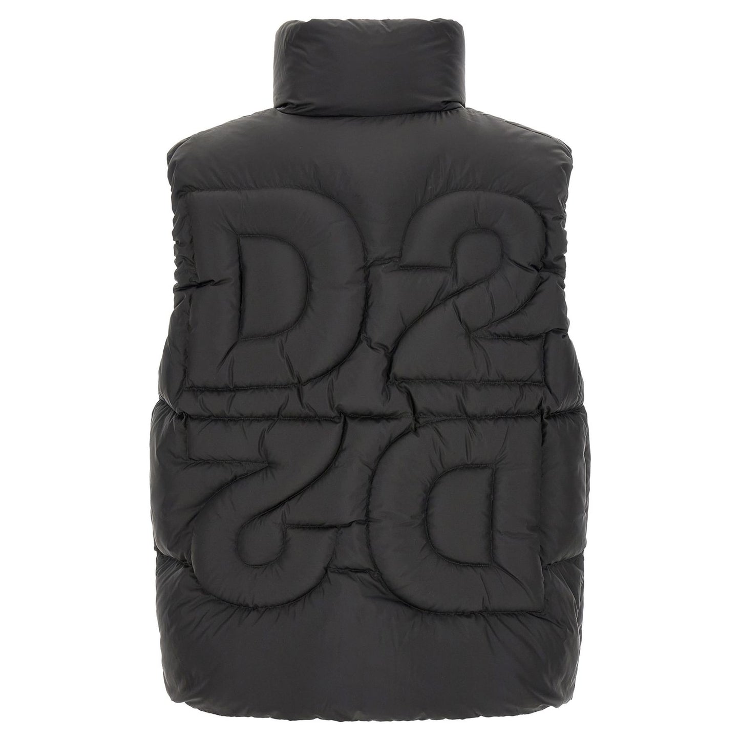 Dsquared² Black Polyester Sleeveless Jacket